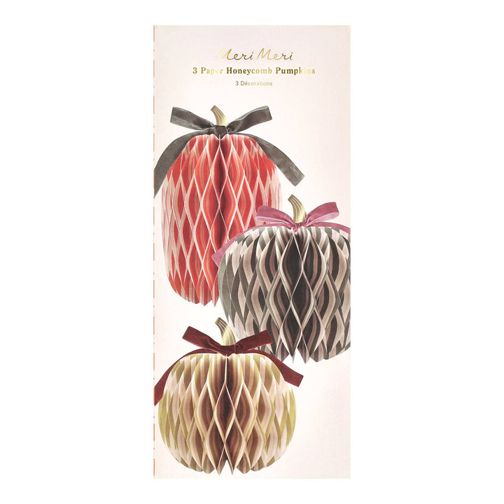 Fall Stripe Paper Honeycomb Pumpkins send a bouquet- the best flower delivery