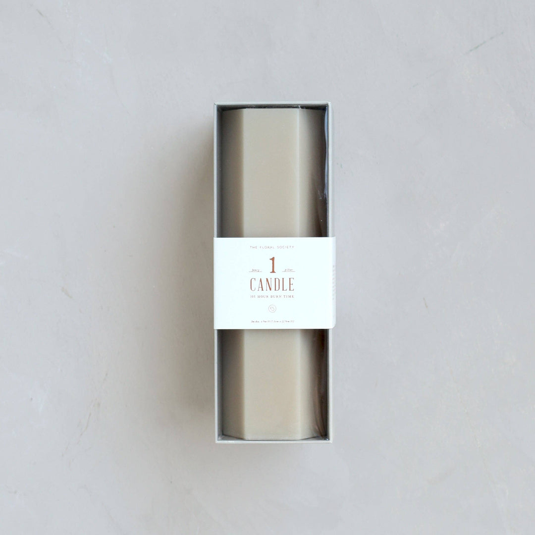 Fancy Hexagon Pillar Candles: Miel send a bouquet- the best flower delivery