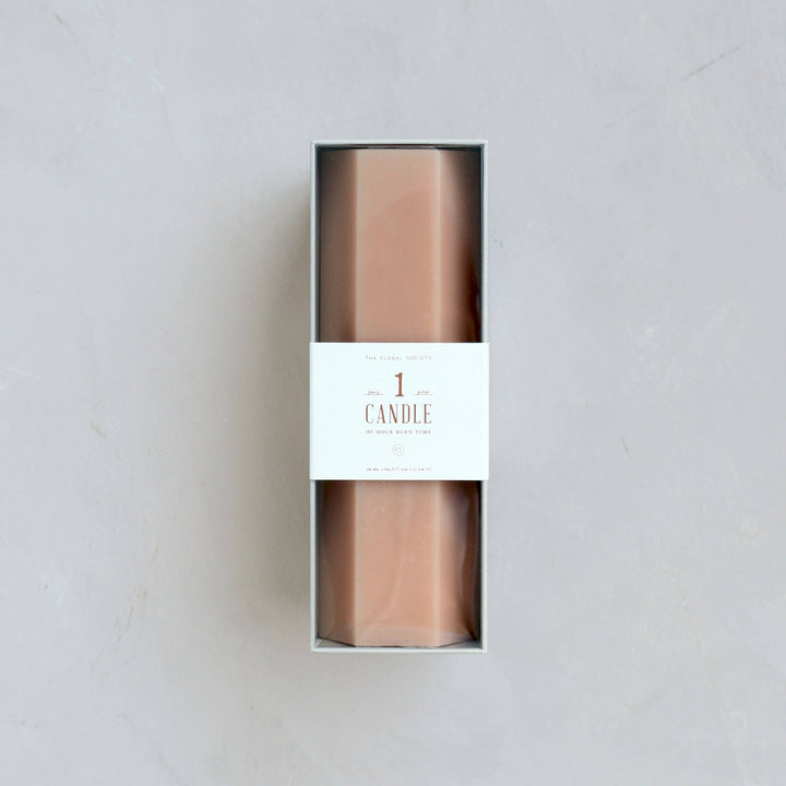 Fancy Hexagon Pillar Candles: Miel send a bouquet- the best flower delivery