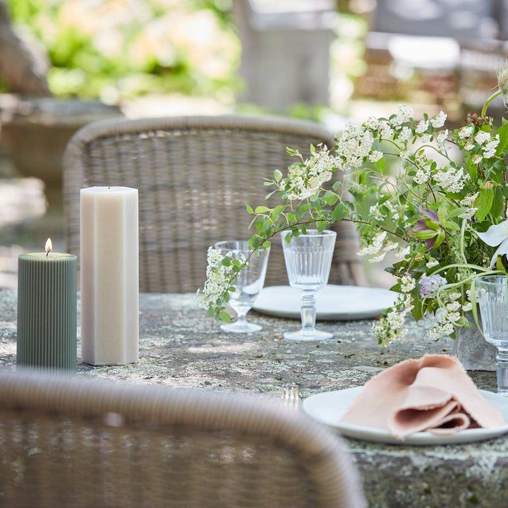 Fancy Hexagon Pillar Candles: Miel send a bouquet- the best flower delivery