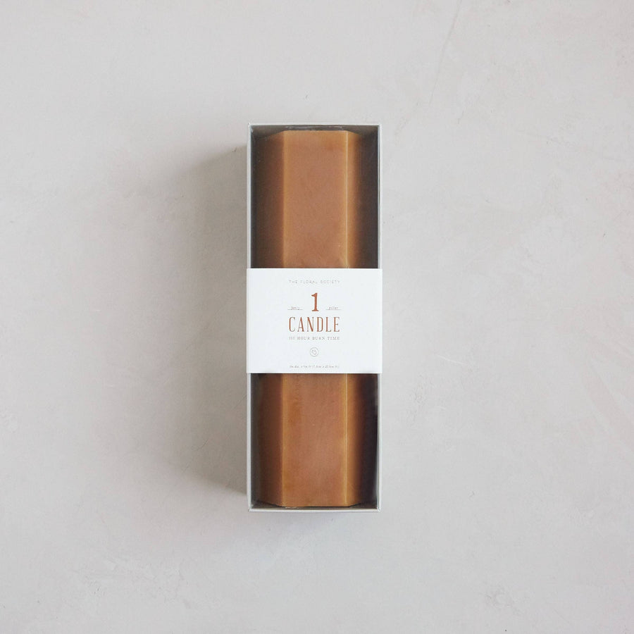 Fancy Hexagon Pillar Candles: Miel send a bouquet- the best flower delivery