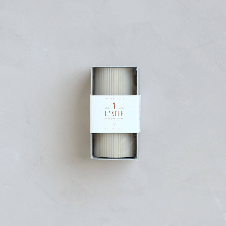 Fancy Ribbed Pillar Candles: Clay send a bouquet- the best flower delivery