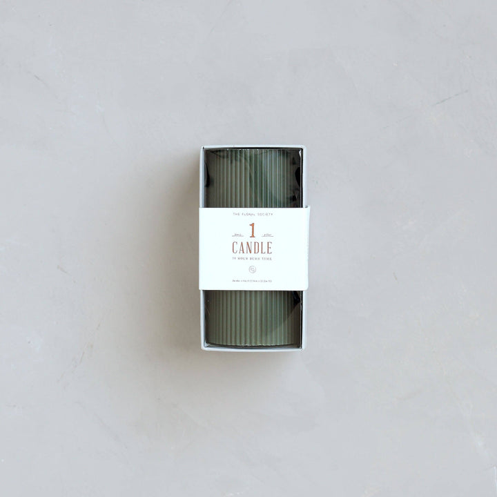 Fancy Ribbed Pillar Candles: Clay send a bouquet- the best flower delivery