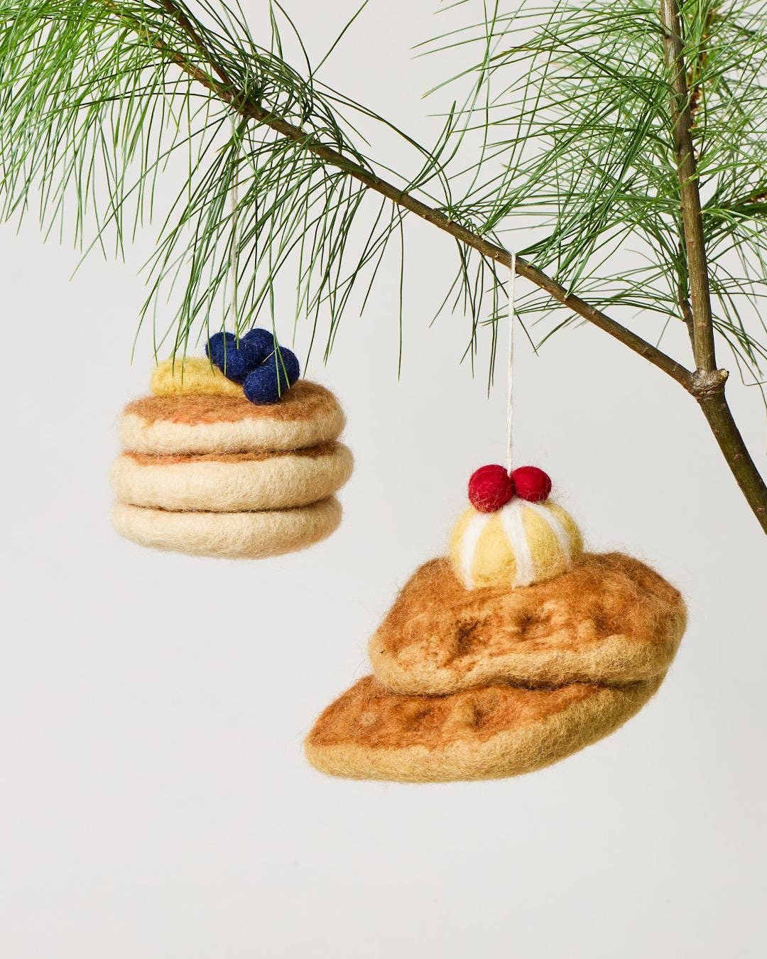 Felted Breakfast Ornament: Pancake Stack send a bouquet- the best flower delivery