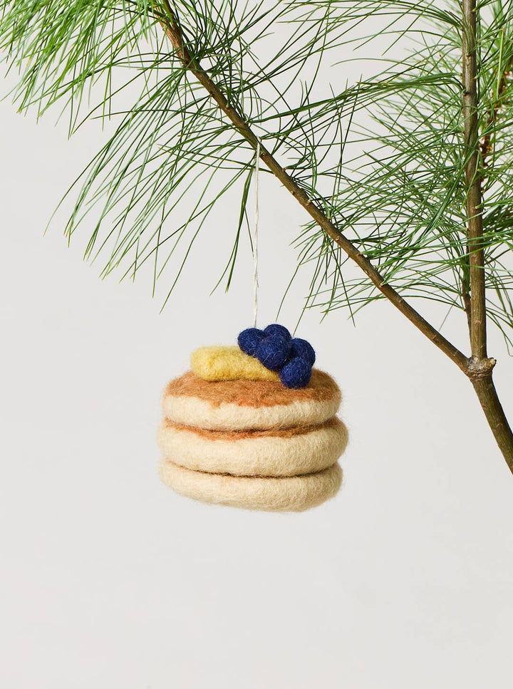 Felted Breakfast Ornament: Pancake Stack send a bouquet- the best flower delivery