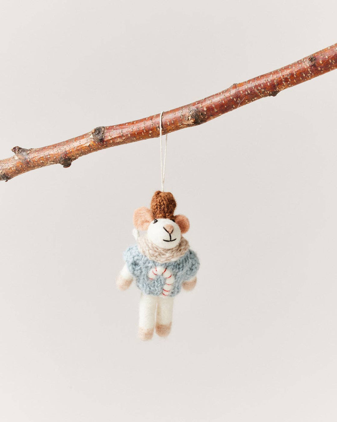 Felted Mouse Ornament: Jolly send a bouquet- the best flower delivery