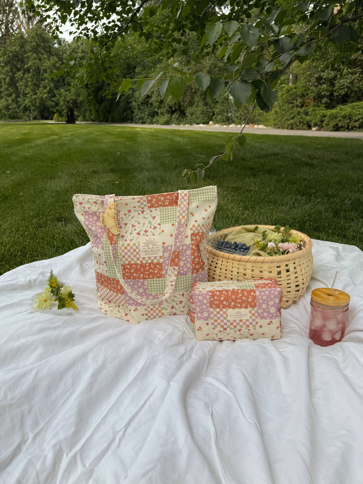 Flower Patch Tote Bag: Original send a bouquet- the best flower delivery