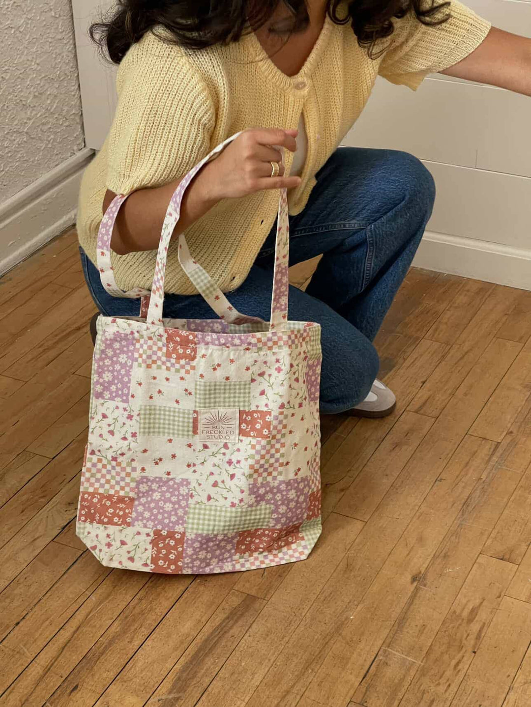 Flower Patch Tote Bag: Original send a bouquet- the best flower delivery