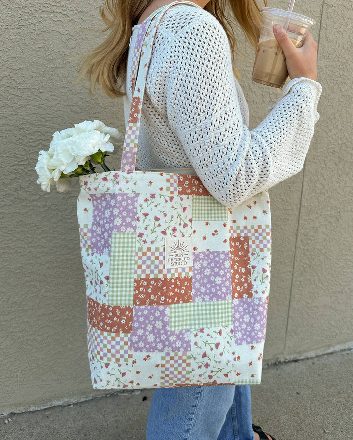 Flower Patch Tote Bag: Original send a bouquet- the best flower delivery