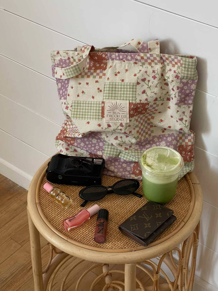 Flower Patch Tote Bag: Original send a bouquet- the best flower delivery