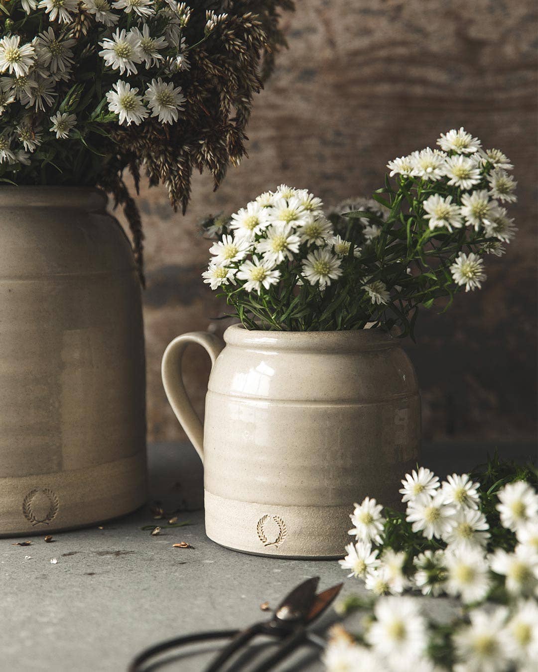 French Country Crock: Oat Stoneware / Small send a bouquet- the best flower delivery