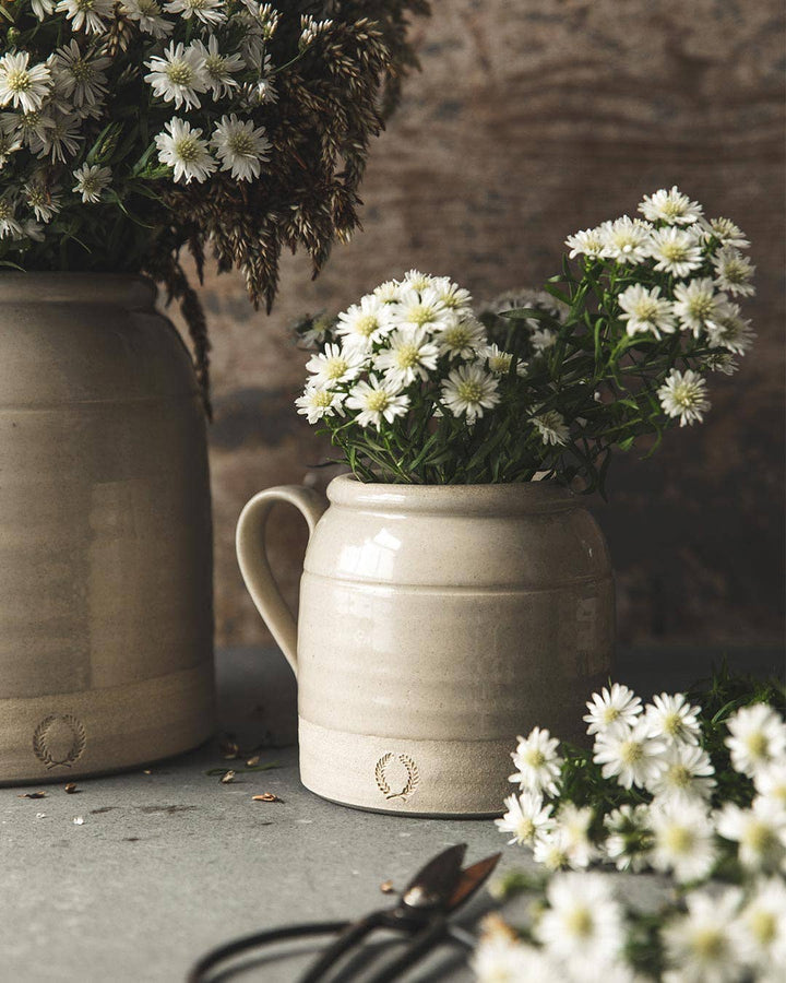 French Country Crock: Oat Stoneware / Small send a bouquet- the best flower delivery