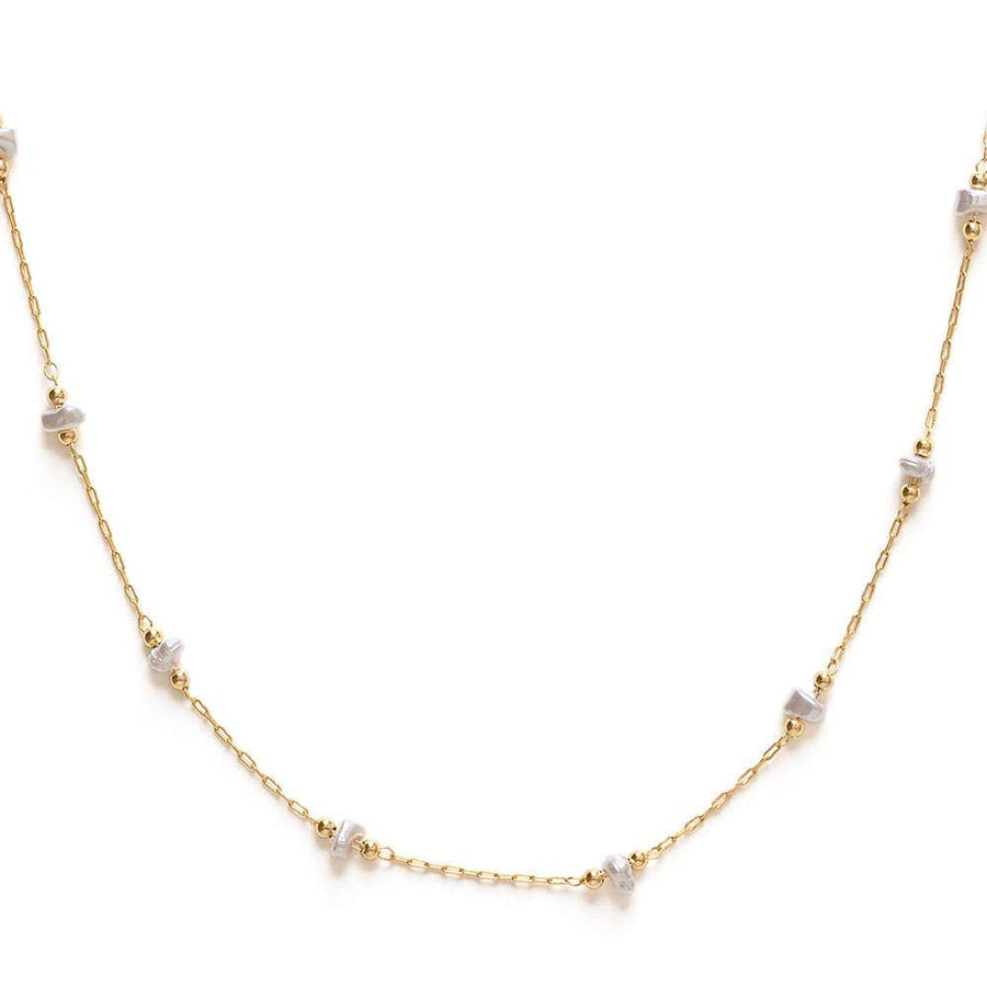 Freshwater Pearl Station Chain Necklace send a bouquet- the best flower delivery