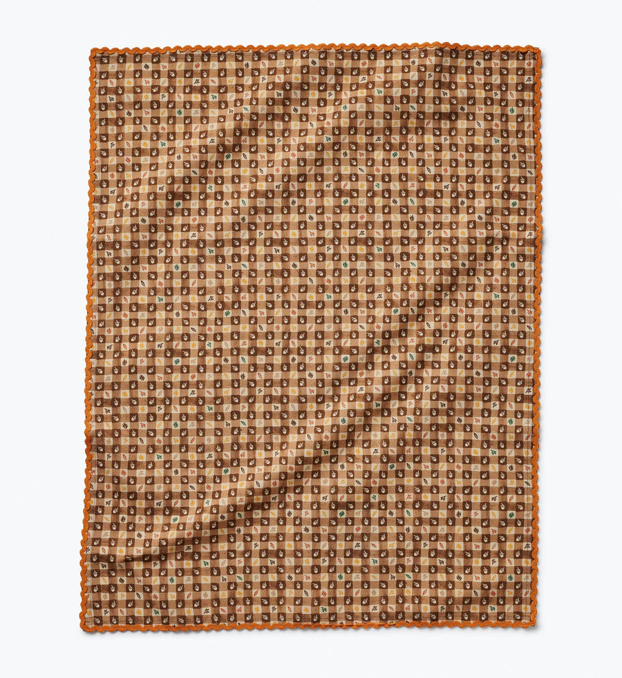 Harvest Gingham Tea Towel send a bouquet- the best flower delivery