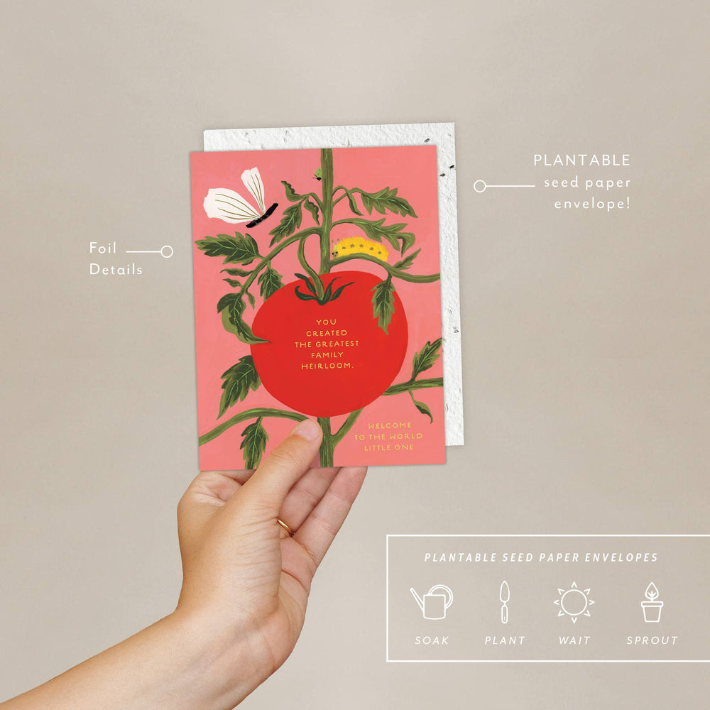 Heirloom - Baby Card send a bouquet- the best flower delivery
