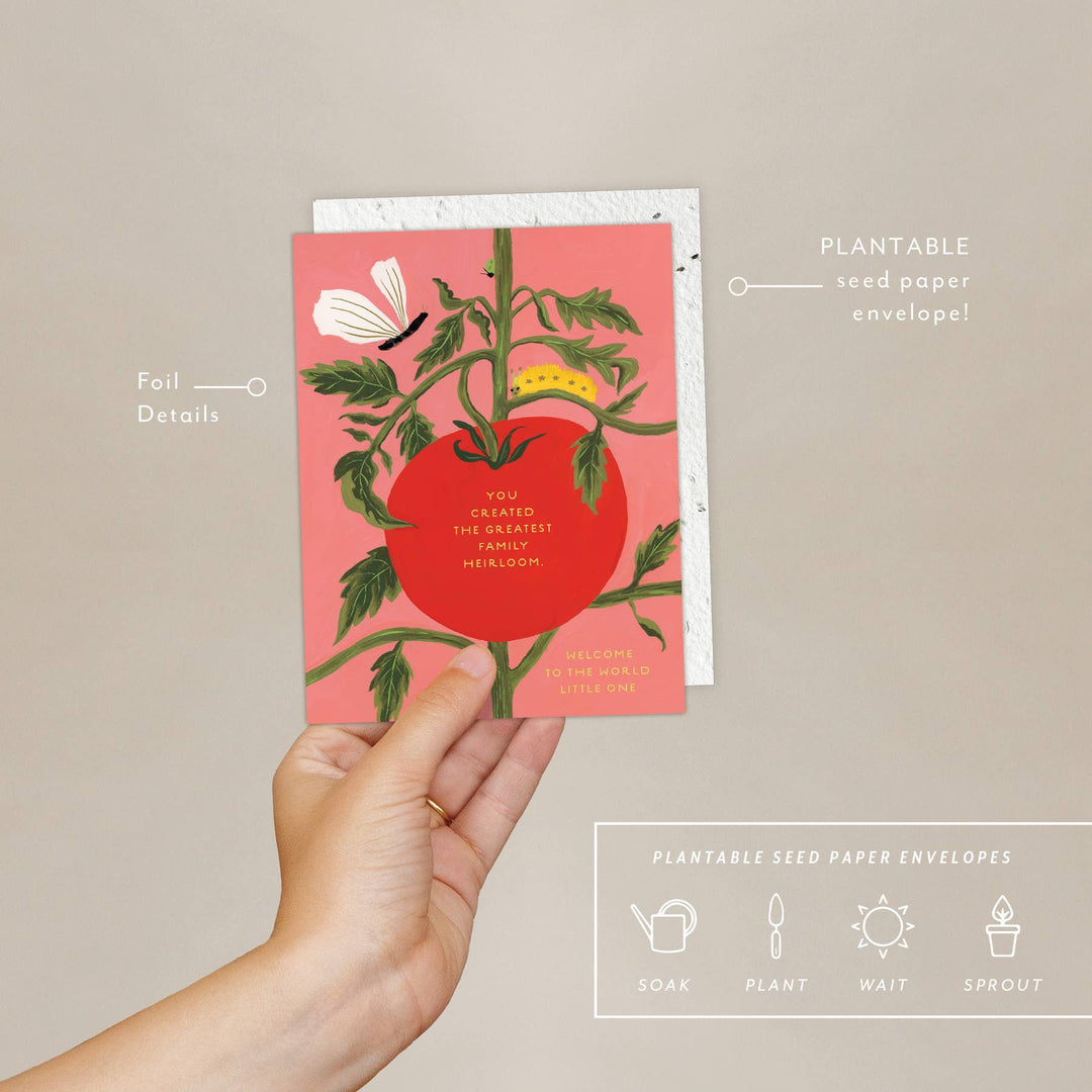 Heirloom - Baby Card send a bouquet- the best flower delivery