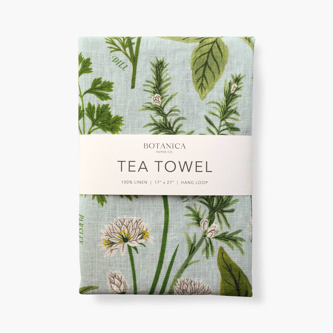 Botanica Paper Co. HERB GARDEN | 100% LINEN TEA TOWEL