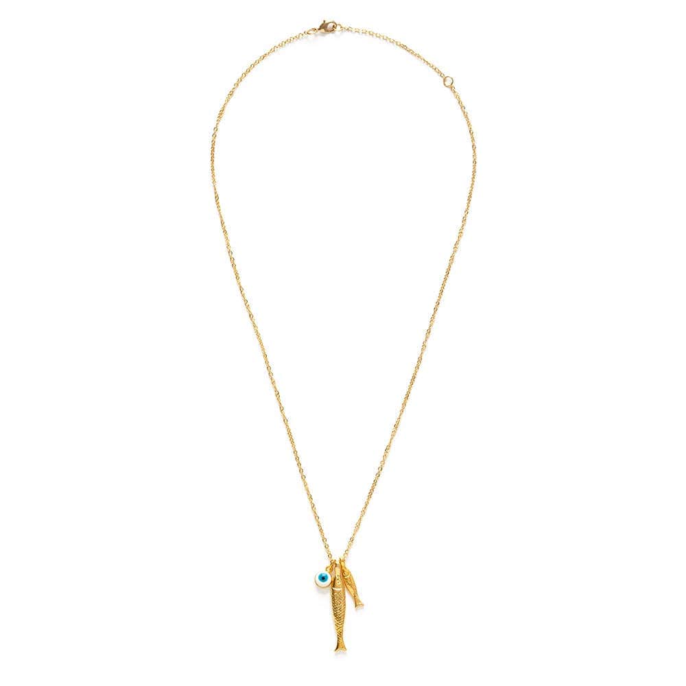 Ionian Fish Charm Necklace send a bouquet- the best flower delivery