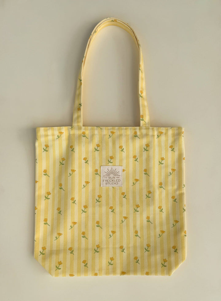 Lemon Blossom Tote Bag: Original send a bouquet- the best flower delivery