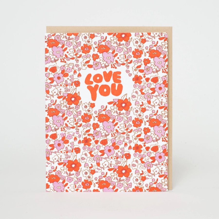 Greeting Card Love You Card send a bouquet- the best flower delivery