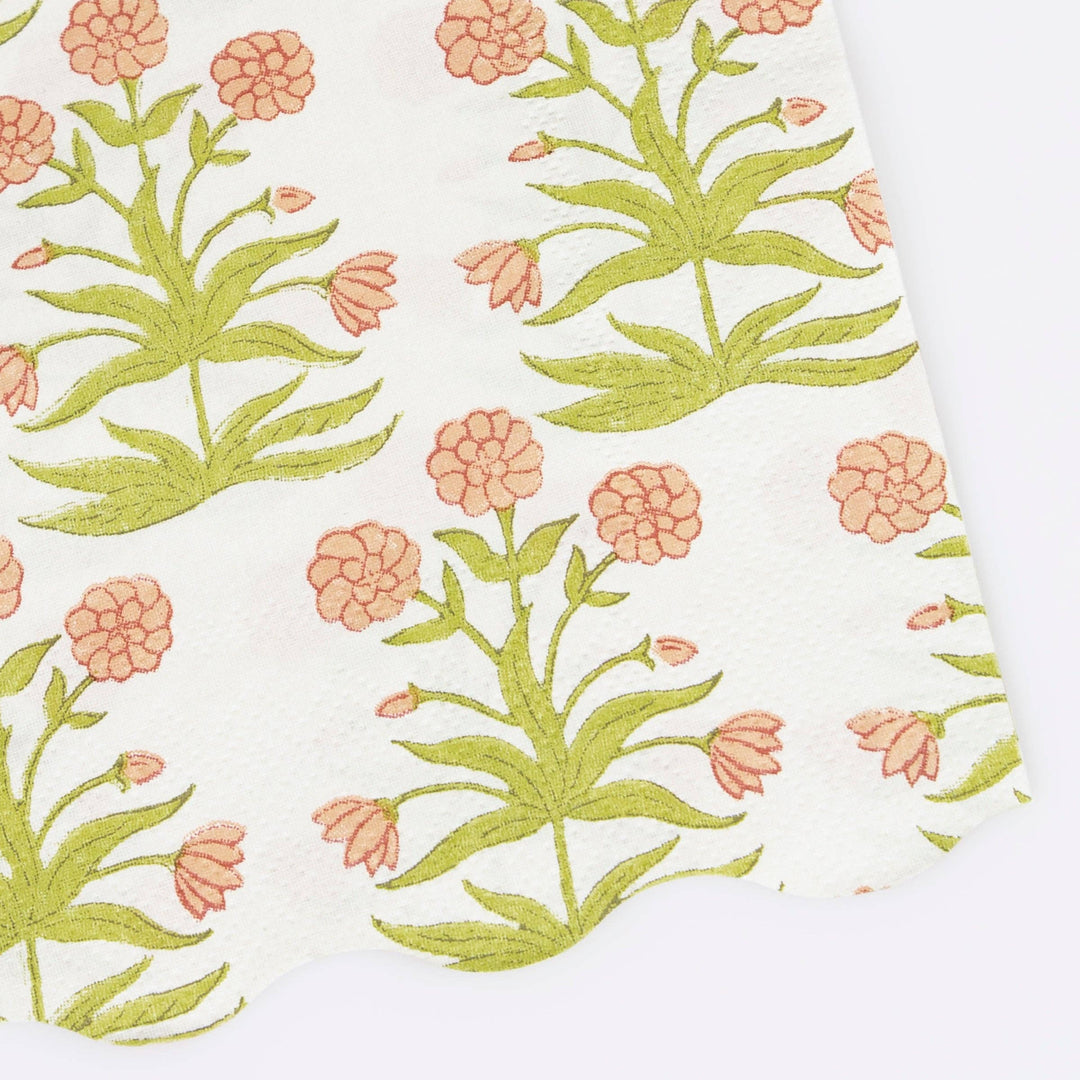 Meri Meri x Molly Mahon Guest Towels send a bouquet- the best flower delivery
