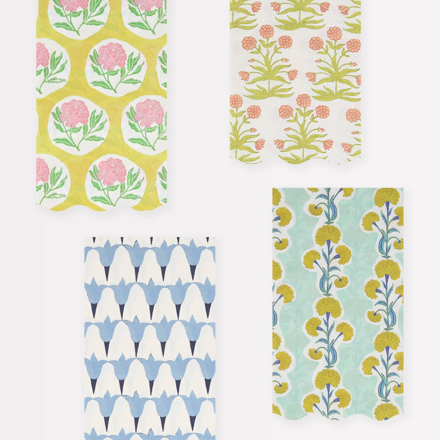 Meri Meri x Molly Mahon Guest Towels send a bouquet- the best flower delivery