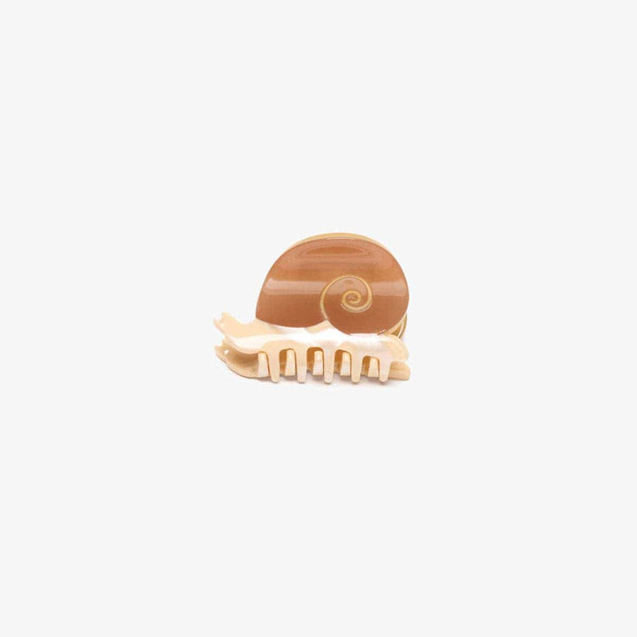 Mini Snail Claw Earth - Brown Shell Small Hair Clip send a bouquet- the best flower delivery