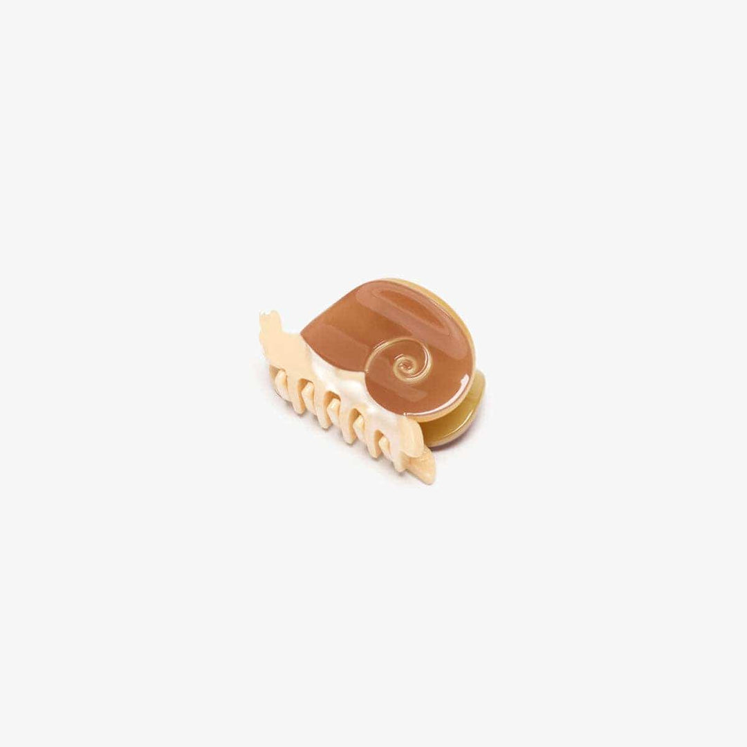 Mini Snail Claw Earth - Brown Shell Small Hair Clip send a bouquet- the best flower delivery