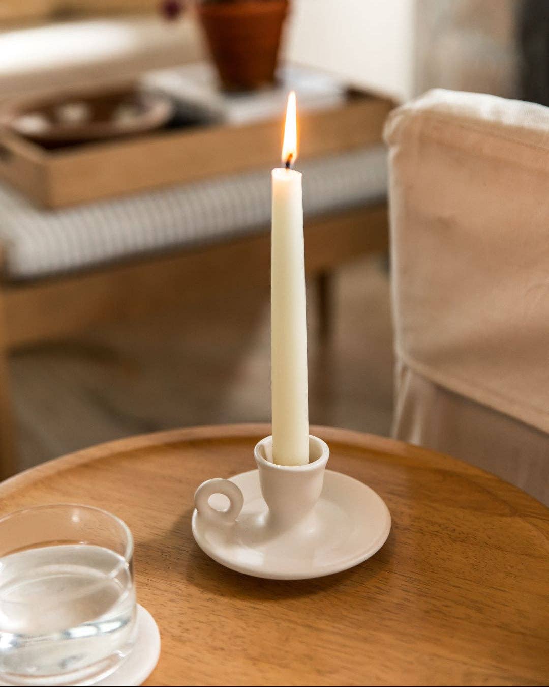 Modern Farmhouse Candlestick: Cream send a bouquet- the best flower delivery