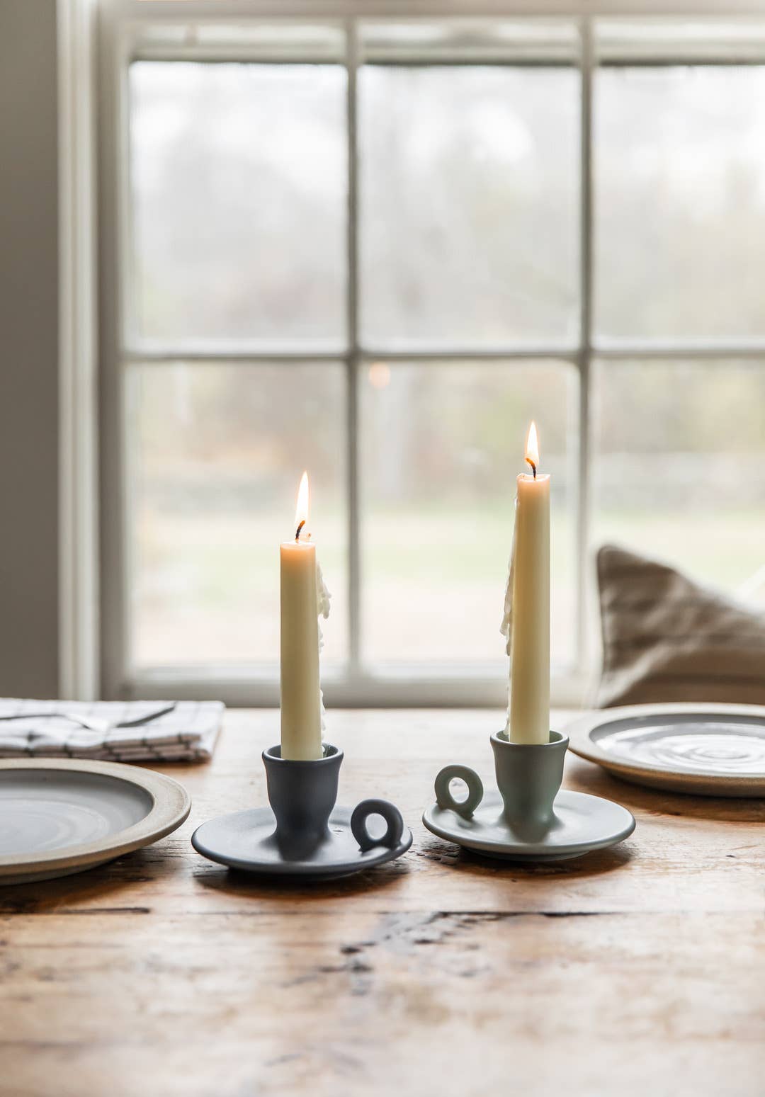 Modern Farmhouse Candlestick: Cream send a bouquet- the best flower delivery