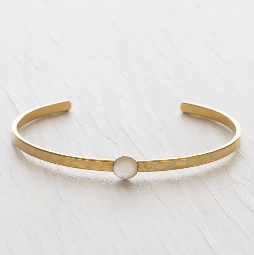 Mother of Pearl Hammered Cuff send a bouquet- the best flower delivery