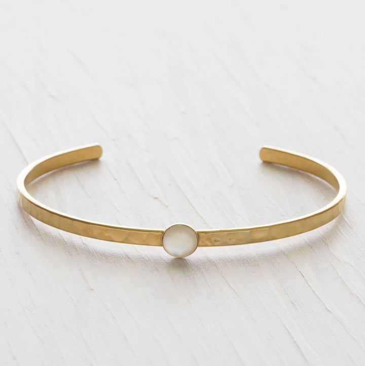 Mother of Pearl Hammered Cuff send a bouquet- the best flower delivery