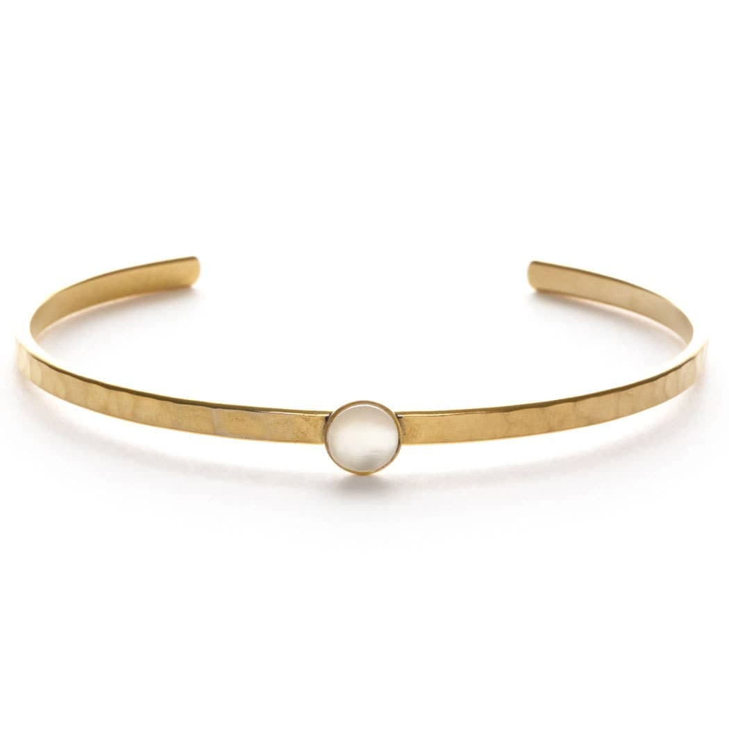 Mother of Pearl Hammered Cuff send a bouquet- the best flower delivery