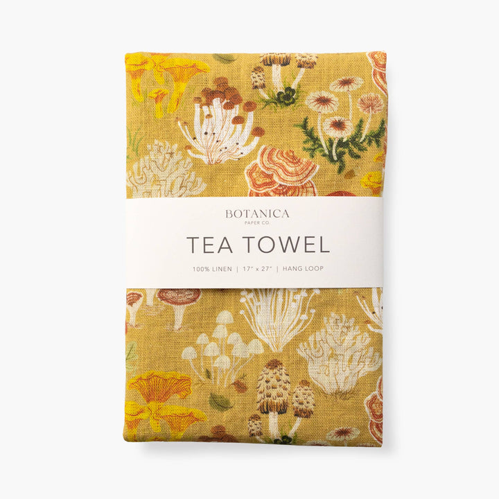 Botanica Paper Co. MUSHROOMS | 100% LINEN TEA TOWEL