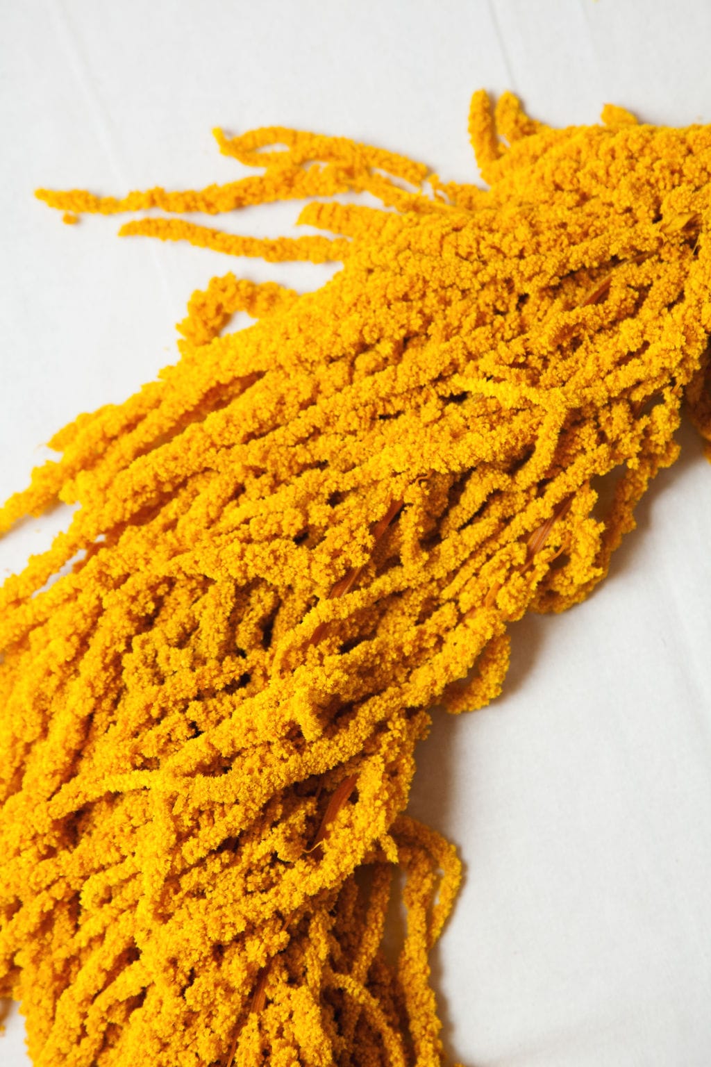 Bunches Mustard Yellow Preserved Hanging Amaranthus send a bouquet- the best flower delivery