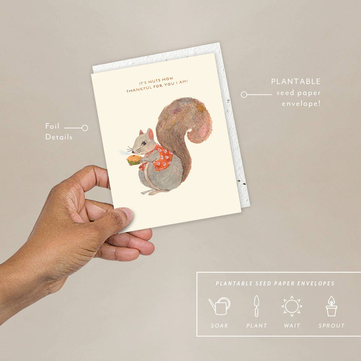 Nuts - Thank You Card send a bouquet- the best flower delivery