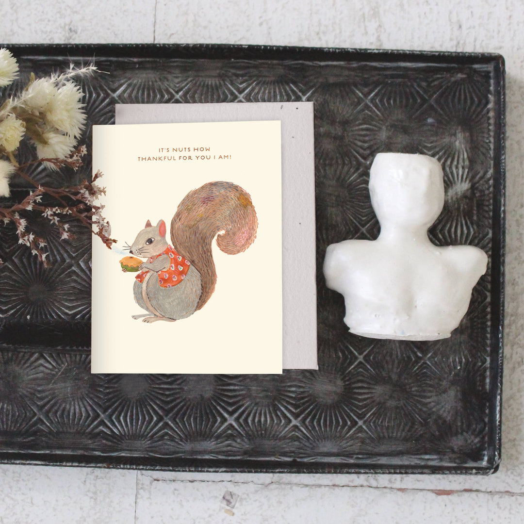 Nuts - Thank You Card send a bouquet- the best flower delivery