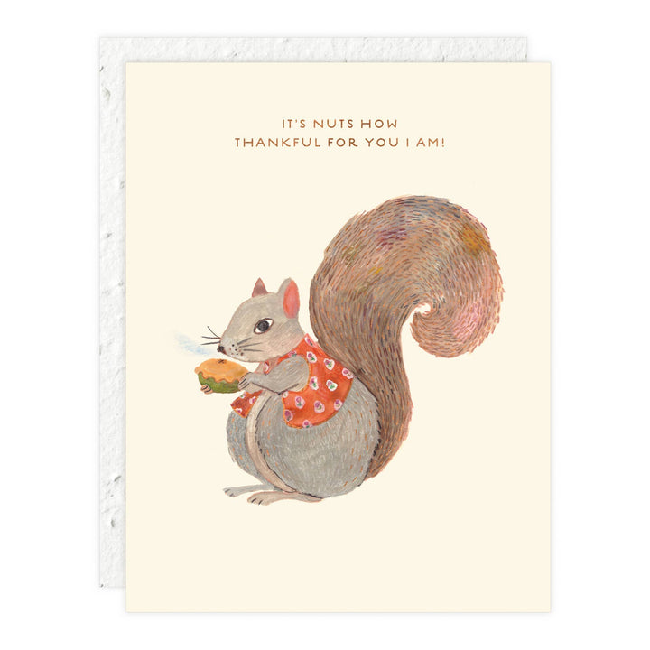Nuts - Thank You Card send a bouquet- the best flower delivery