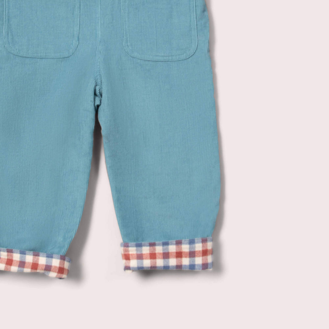 Pale Blue Lined Corduroy Dungarees: Blue / 06-09m send a bouquet- the best flower delivery