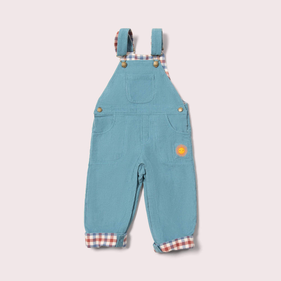 Pale Blue Lined Corduroy Dungarees: Blue / 06-09m send a bouquet- the best flower delivery