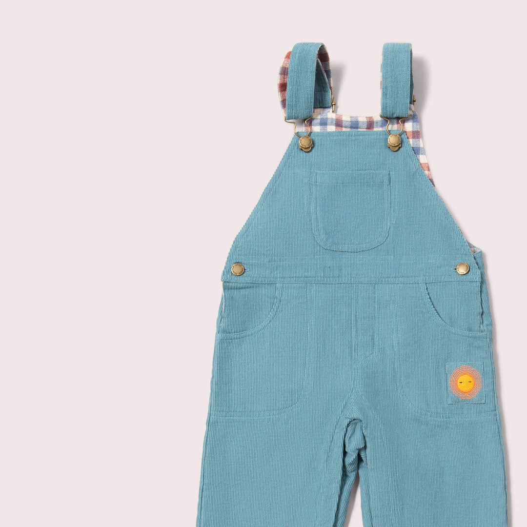 Pale Blue Lined Corduroy Dungarees: Blue / 12-18m send a bouquet- the best flower delivery