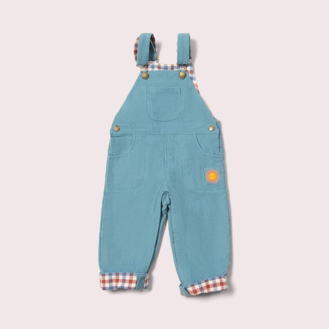 Pale Blue Lined Corduroy Dungarees: Blue / 12-18m send a bouquet- the best flower delivery