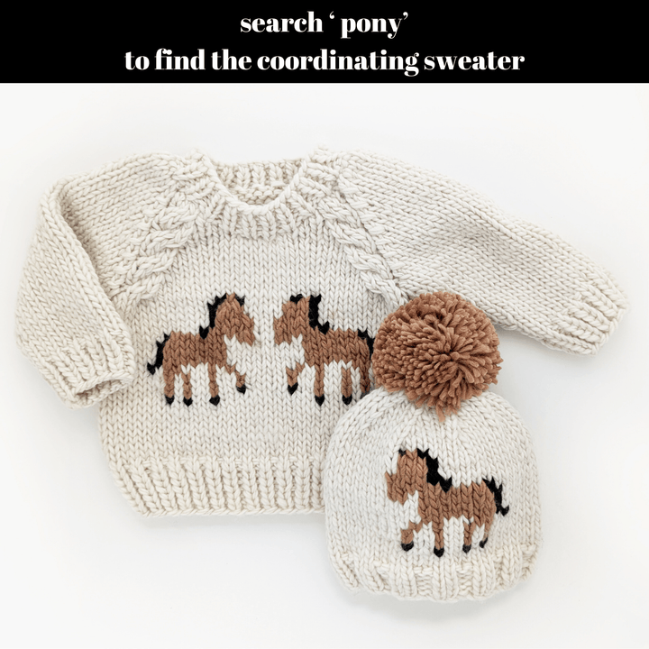 Pony Beanie Hat for Baby & Kids: M (6-24 months) send a bouquet- the best flower delivery