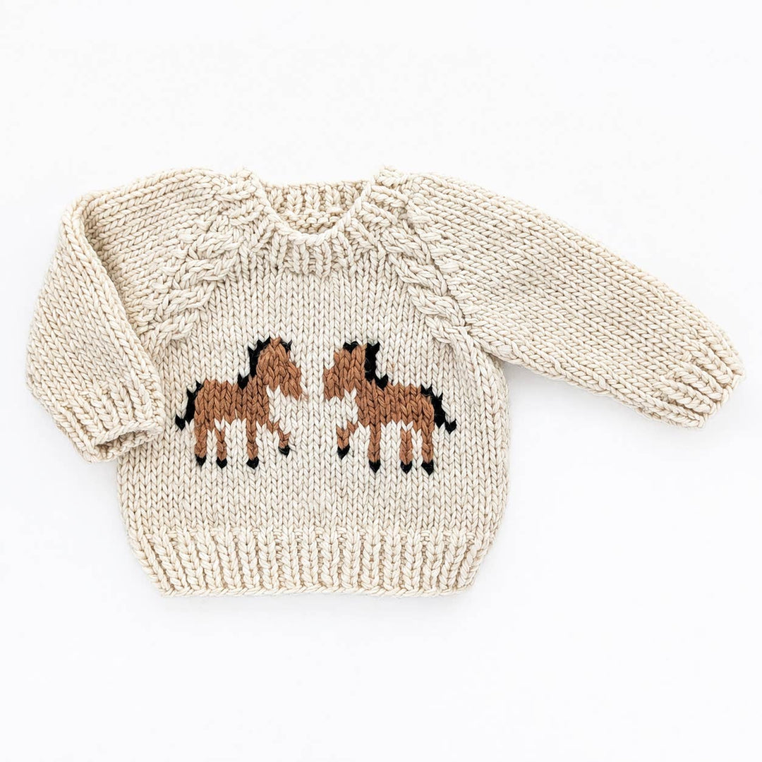 Pony Sweater Natural for Baby & Toddler: 6-12 months send a bouquet- the best flower delivery