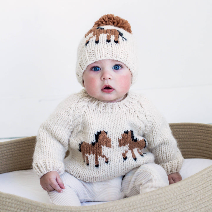 Pony Sweater Natural for Baby & Toddler: 6-12 months send a bouquet- the best flower delivery