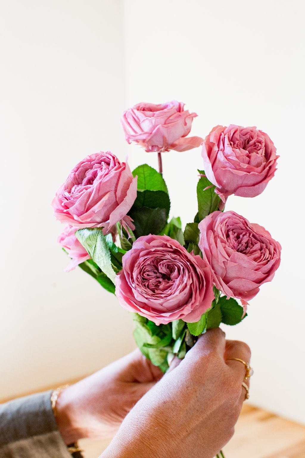 Bunches Preserved Mauve Garden Roses send a bouquet- the best flower delivery