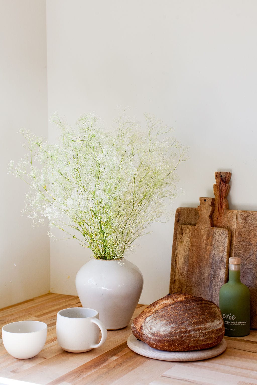 Bunches Preserved White Green Baby's Breath send a bouquet- the best flower delivery