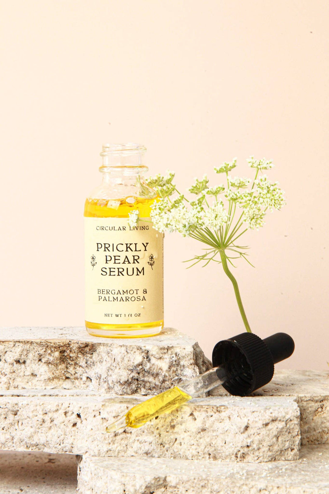 Circular Living Prickly Pear Facial Serum: Dropper Top (reusable)