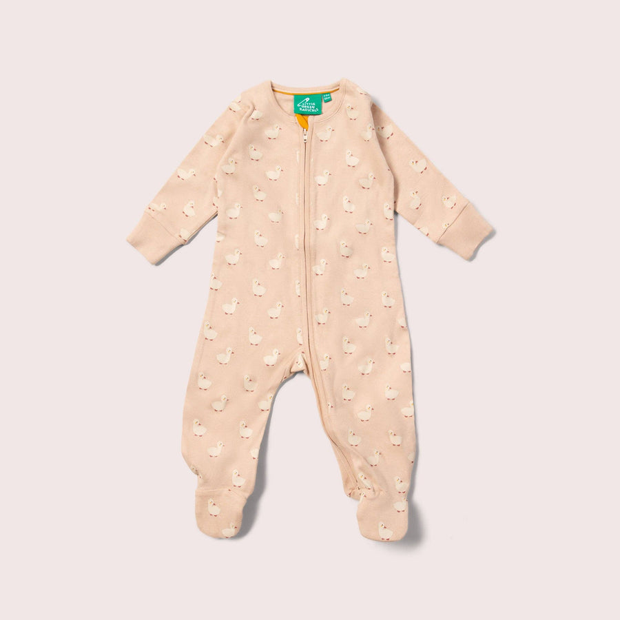 Puddle Ducks Zip Organic Babygrow: Oatmeal / 09-12m send a bouquet- the best flower delivery