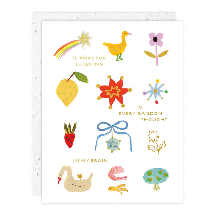 Random Thoughts - Love + Friendship Card send a bouquet- the best flower delivery